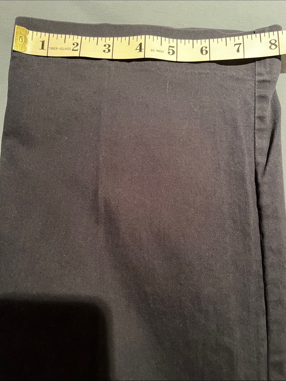 Vtg Talbots Navy Chino Stretch Pants Straight Leg Cotton Blend Size 4 Petite - Picture 9 of 11